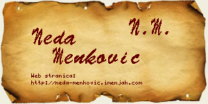 Neda Menković vizit kartica